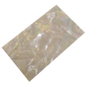 Plaque(s) de nacre blanche reconstitue 120 x 70 x 1,5 mm, la pice