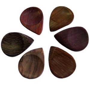 Picks wood, 6 pieces assortment (various exotic woods)