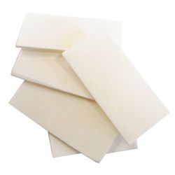 Bone pieces for keyboards 52 x 25 x 3 mm, per piece