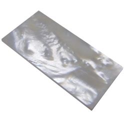 Plaque(s) de nacre blanche 37 x 19 x 3 mm, la pice