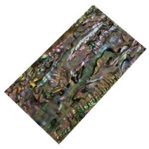 Plaque(s) de nacre verte abalone reconstitu�e 120 x 70 x 1,5 mm, la pi�ce